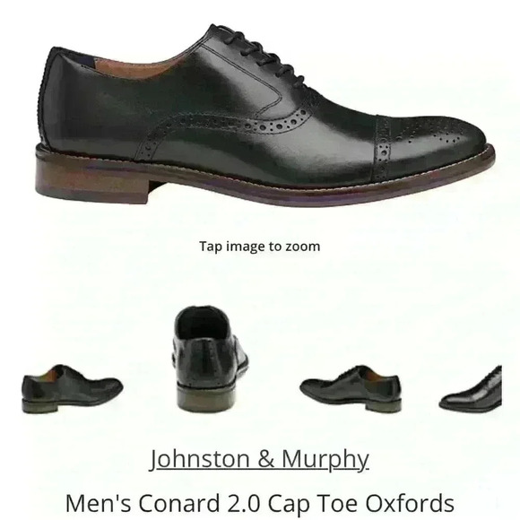 Johnston & Murphy mens Conrad Oxfords, Sz 10.5